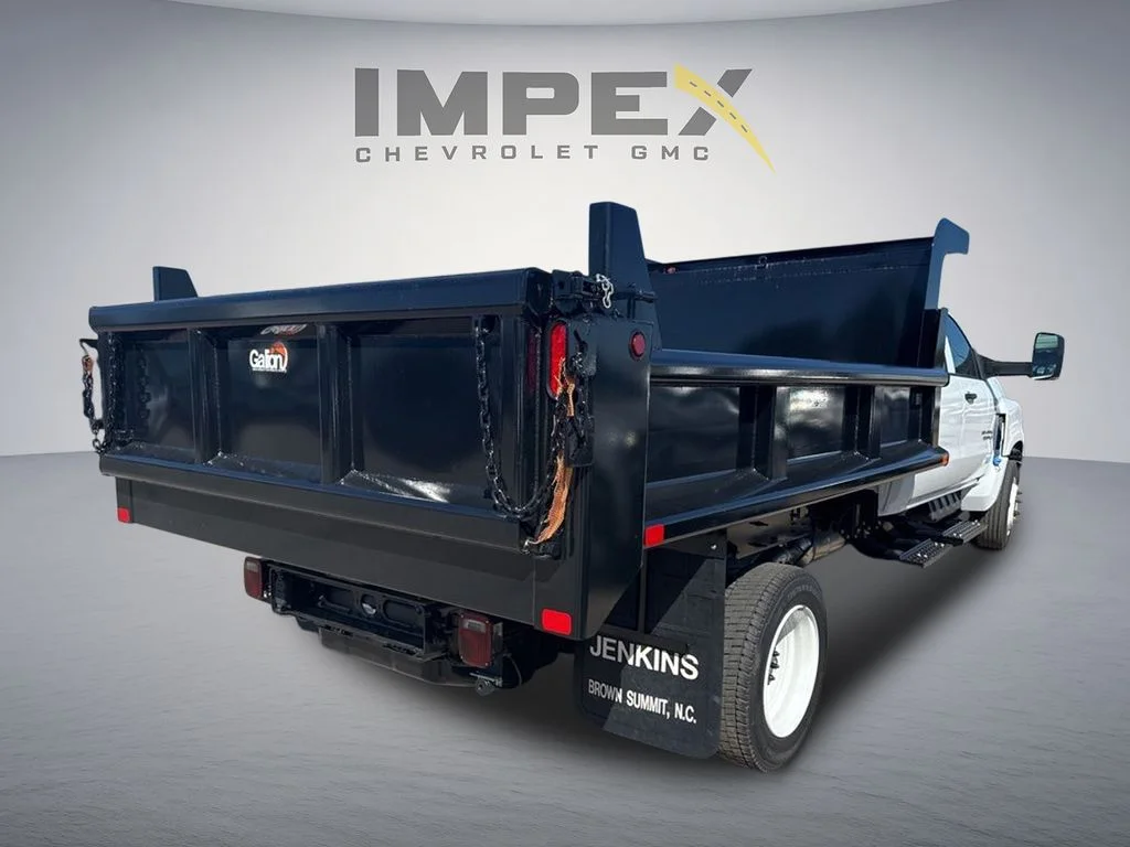 Used 2023 White Chevrolet Dump Truck Crew Cab image 3