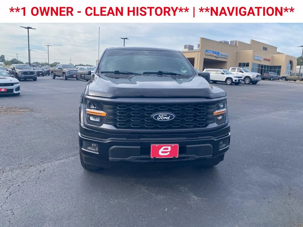 Used 2024 Agate Black Metallic Ford STX image 2