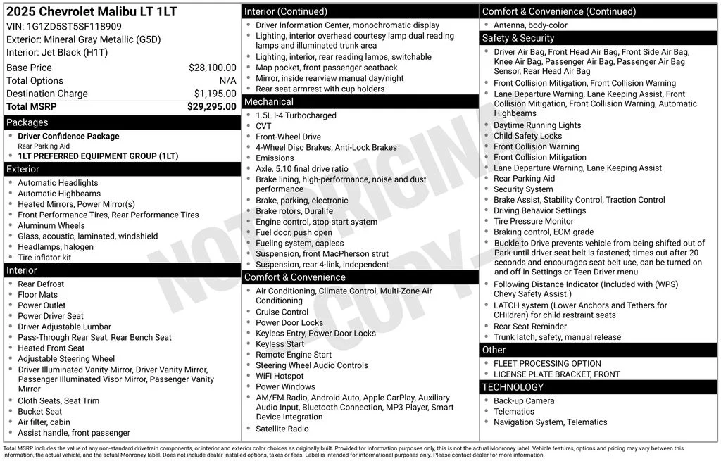 Used 2025 Gray Chevrolet LT image 6