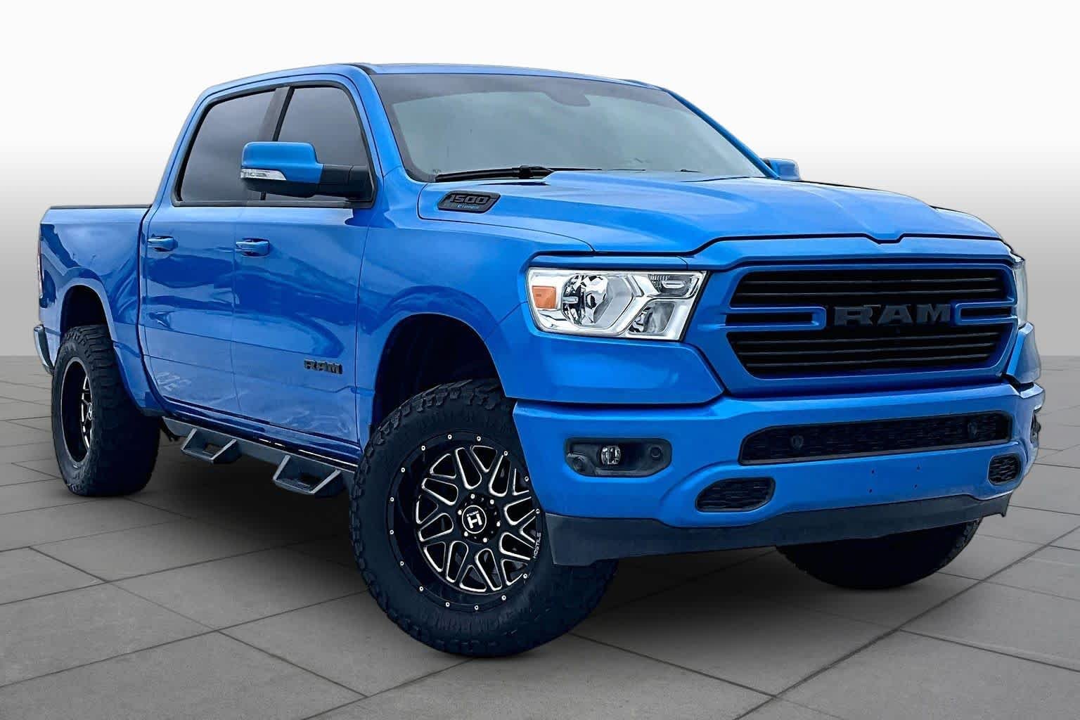 Used 2021 Hydro Blue Pearlcoat Ram Big Horn image 3