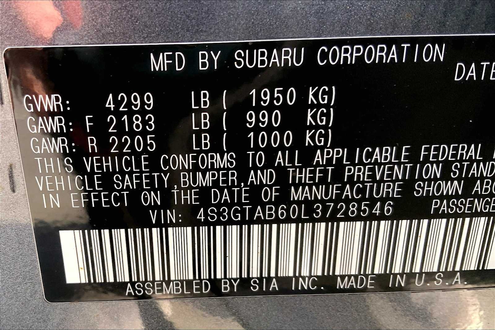 Used 2020 Magnetite Gray Metallic Subaru  image 32