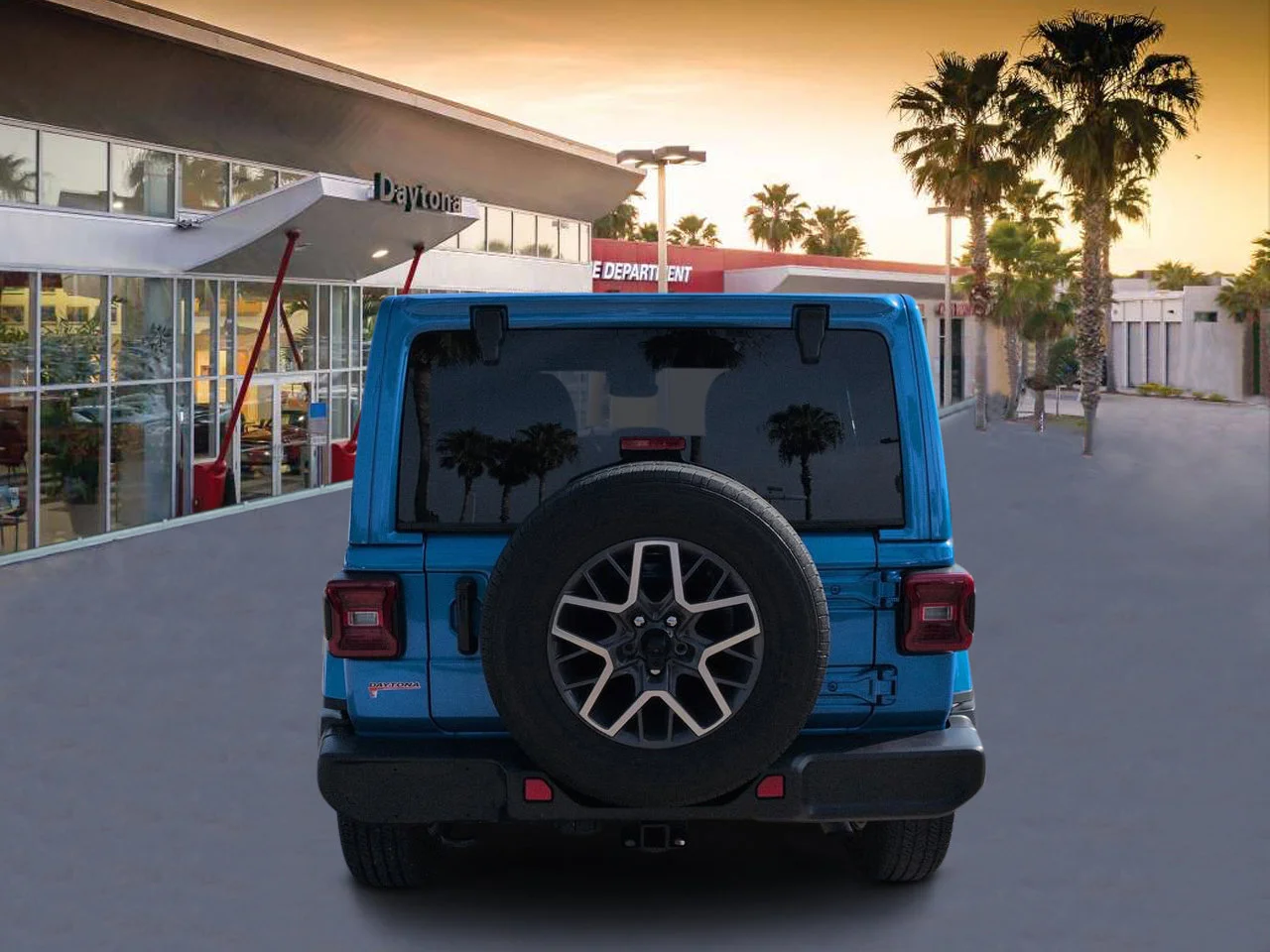 Used 2024 Blue Pearl Jeep Sahara image 4