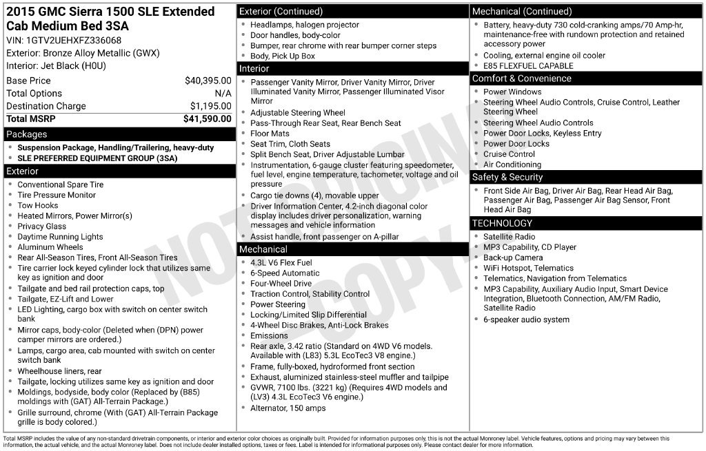 Used 2015 Brown GMC SLE image 9