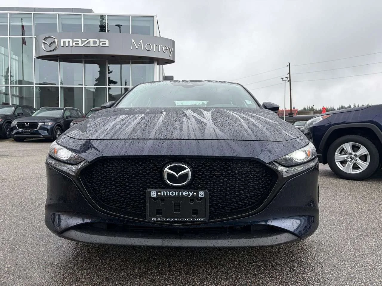 Used 2021 Deep Crystal Blue Mica Mazda GS at Hatchback! Fun to drive. Reliable! Finance available. Check it out image 2