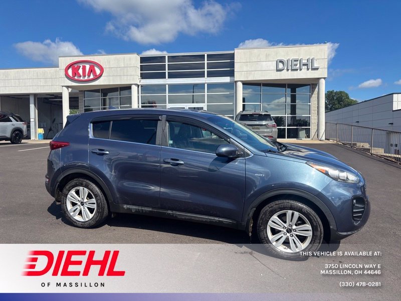 Used 2018 Blue Kia LX image 1