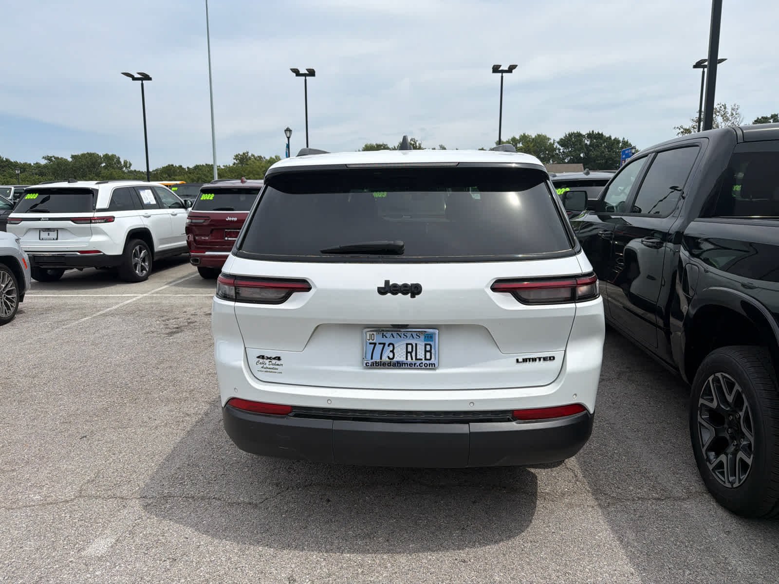 Used 2025 Bright White Clearcoat Jeep Limited image 4