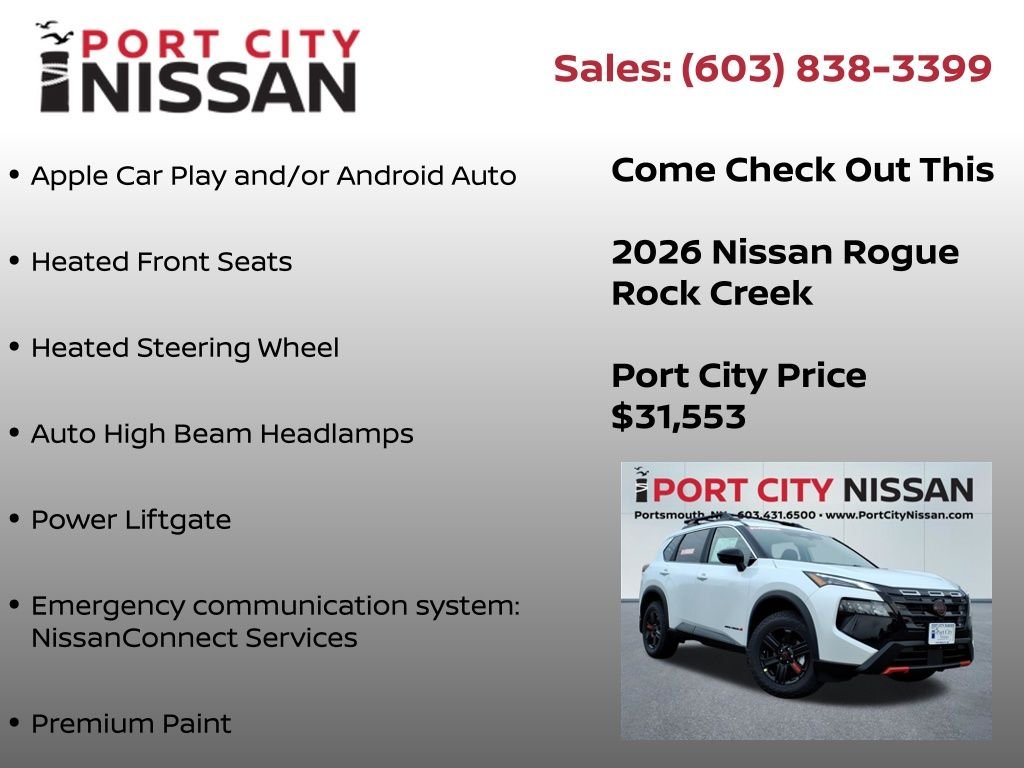 New 2026 Everest White Pearl TriCoat Nissan Rock Creek® image 9