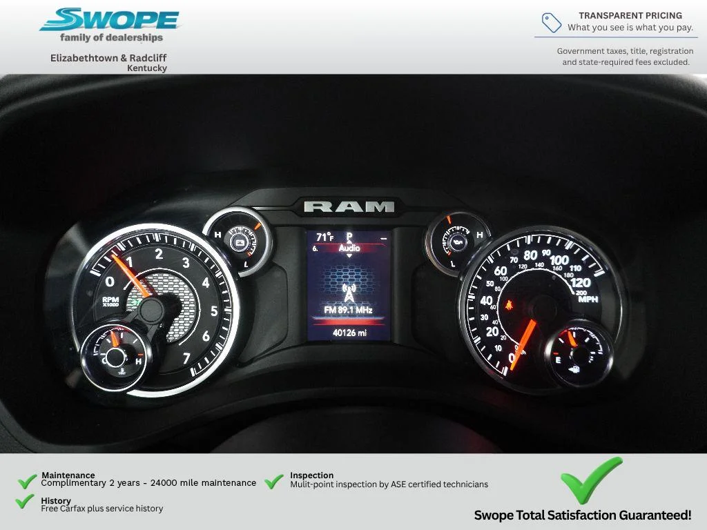 Used 2023 Bright White Clearcoat Ram Big Horn image 17