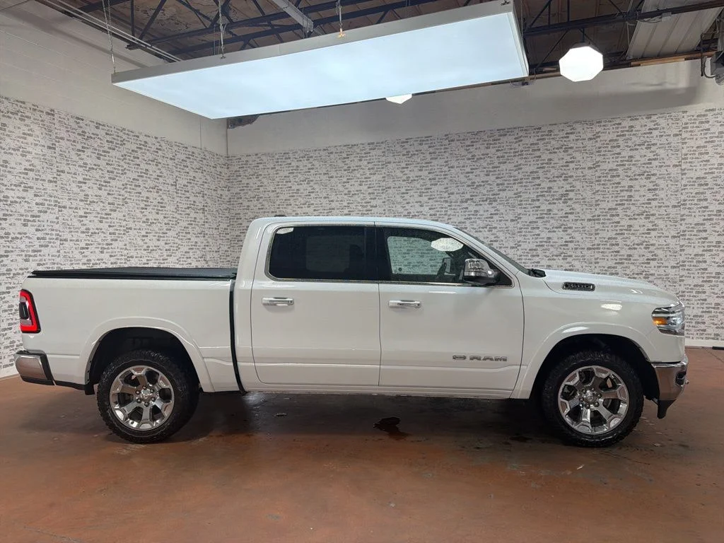 Used 2022 Ivory White Tri-Coat Pearlcoat Ram Laramie Longhorn image 8