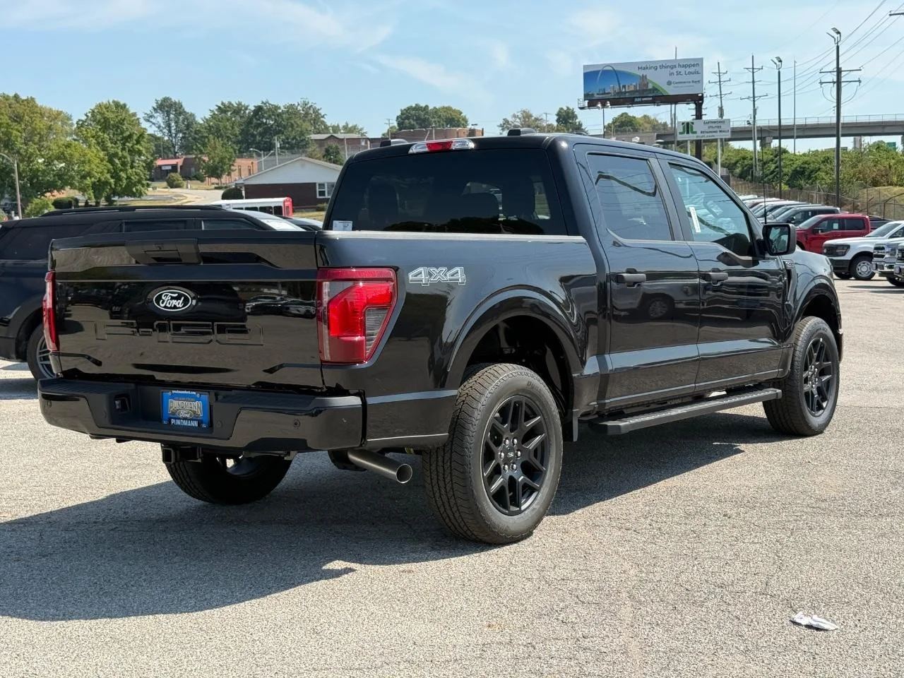 New 2025 Agate Black Metallic Ford STX 4WD SuperCrew 5.5' Box image 3