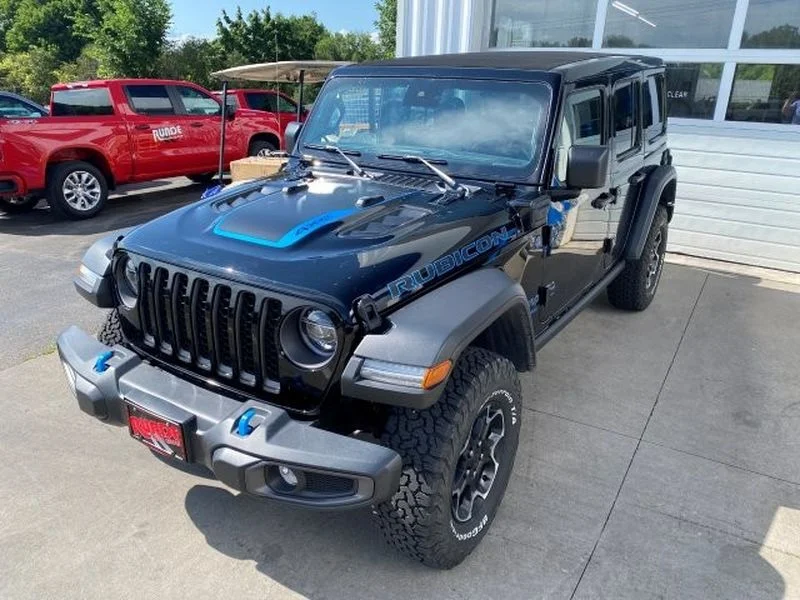 Used 2022 Black Clearcoat Jeep Unlimited Rubicon image 1