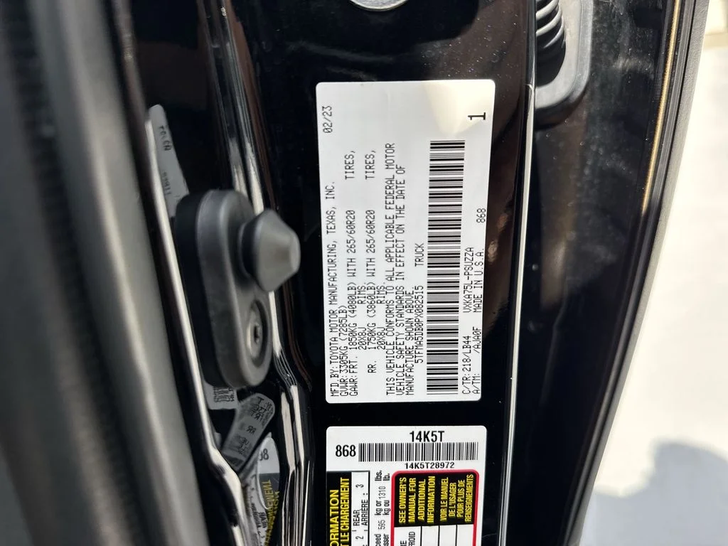 Used 2023 Midnight Black Metallic Toyota 1794 image 61