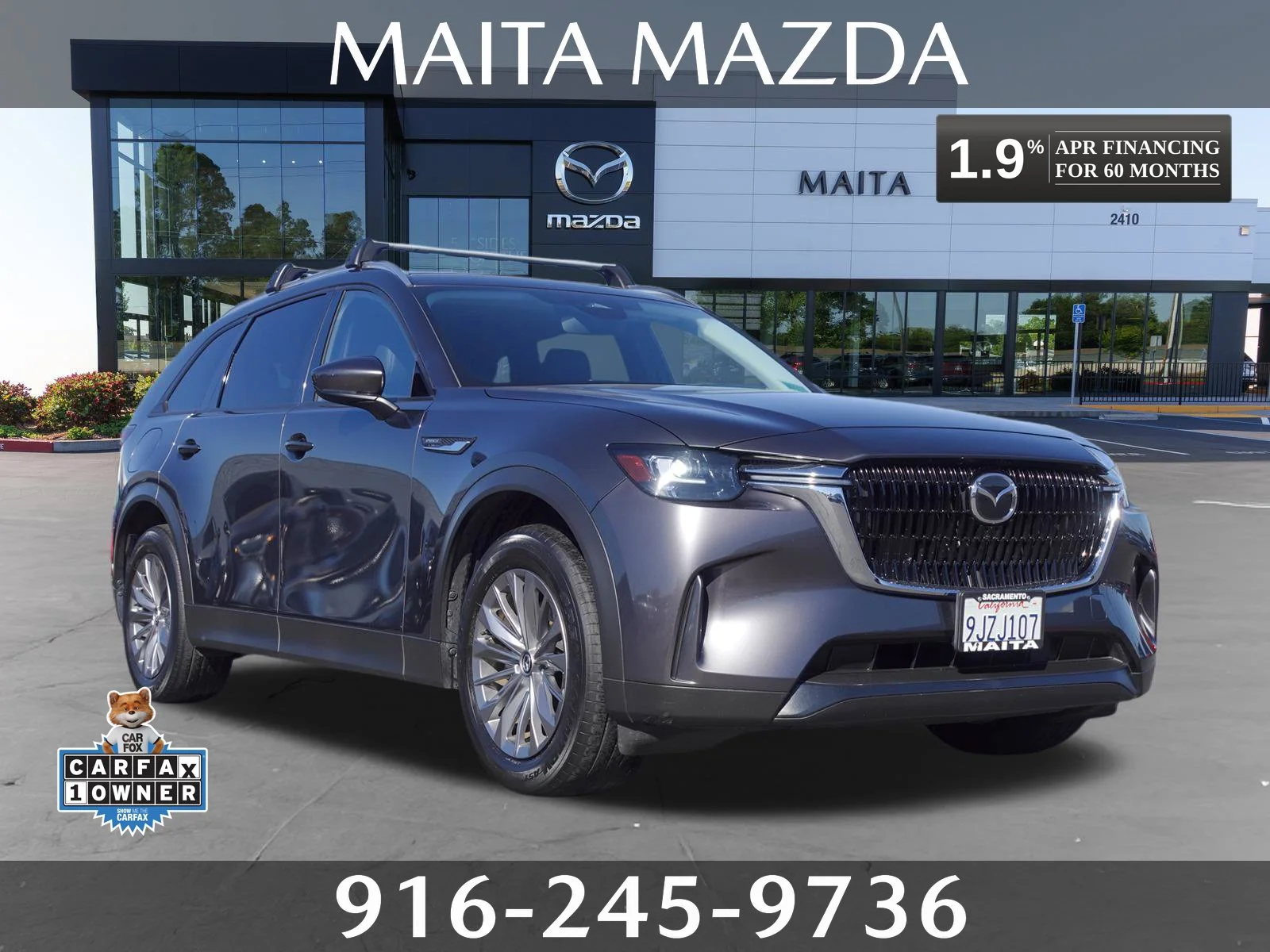 Certified Used 2024 Machine Gray Metallic Mazda Preferred image 1