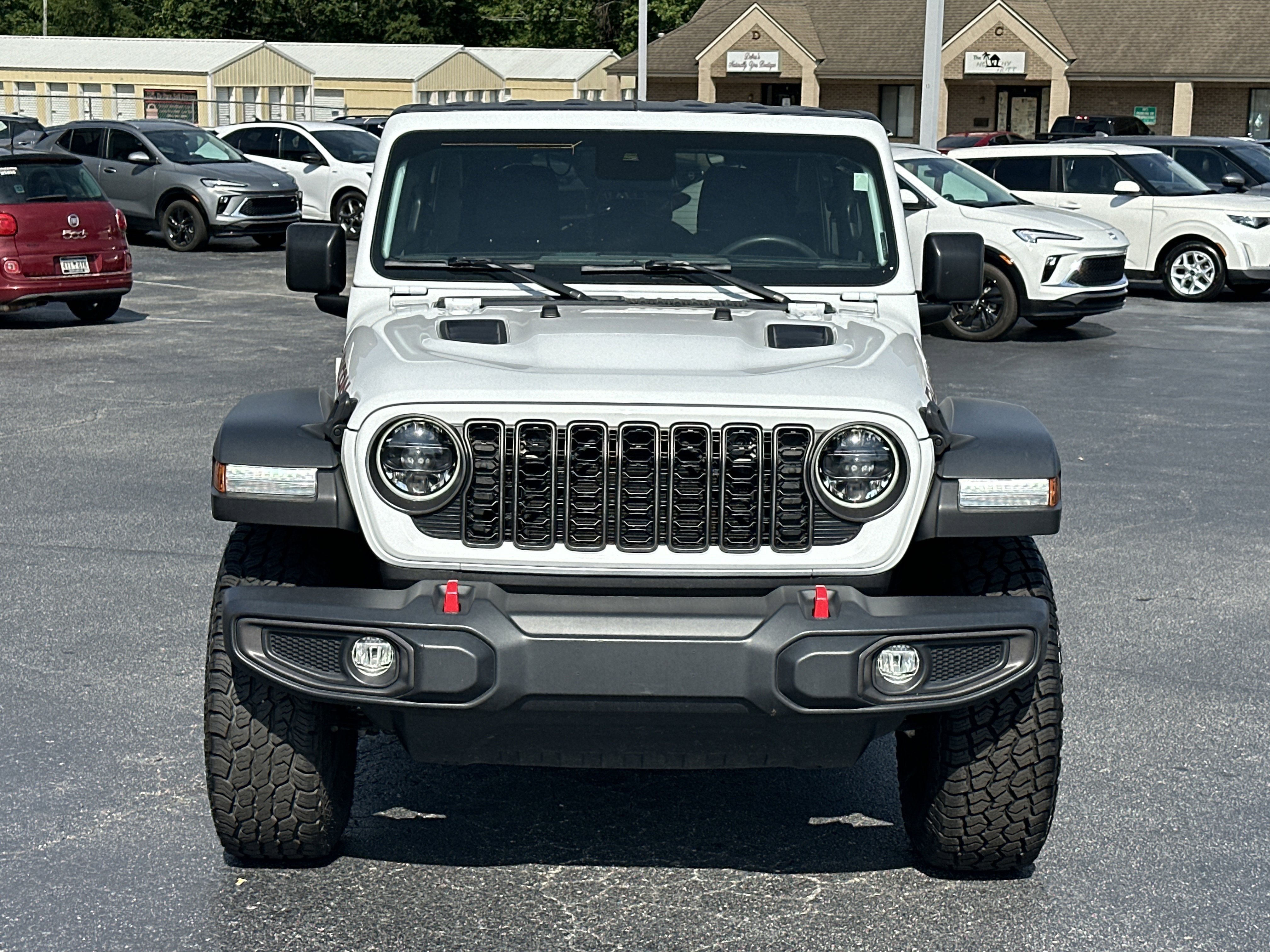 Used 2024 Bright White Clearcoat Jeep Rubicon image 3