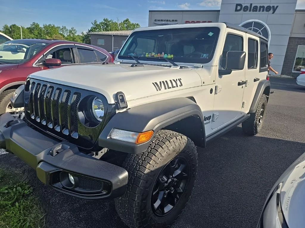 Used 2021 White Jeep Unlimited Willys image 1