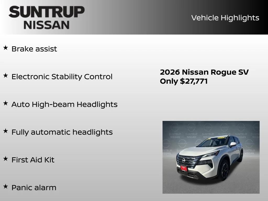 Certified Used 2026 White Nissan SV image 38