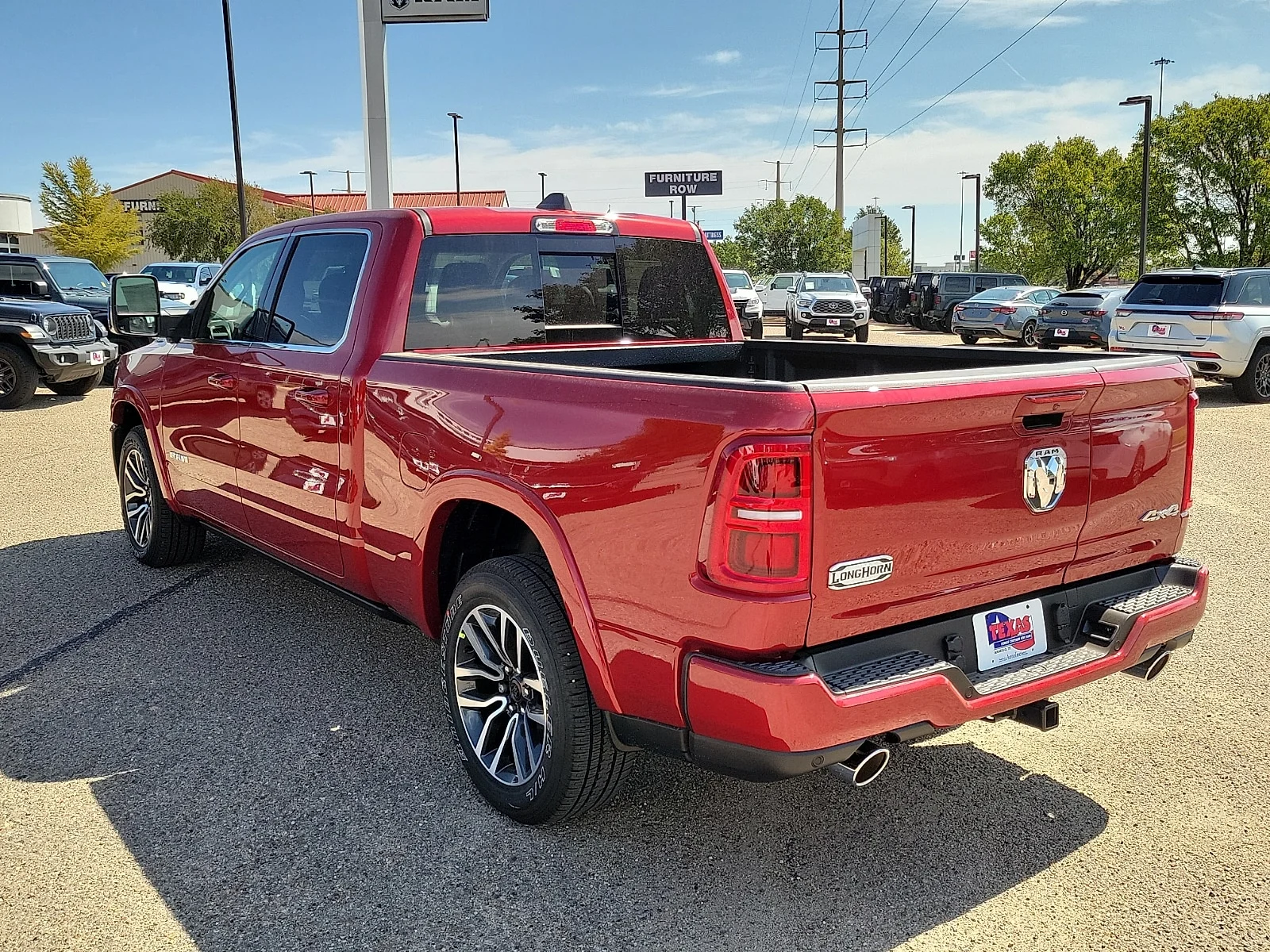 New 2027 Molten Red Pearlcoat Ram LIMITED LONGHORN CREW CAB 4X4 6