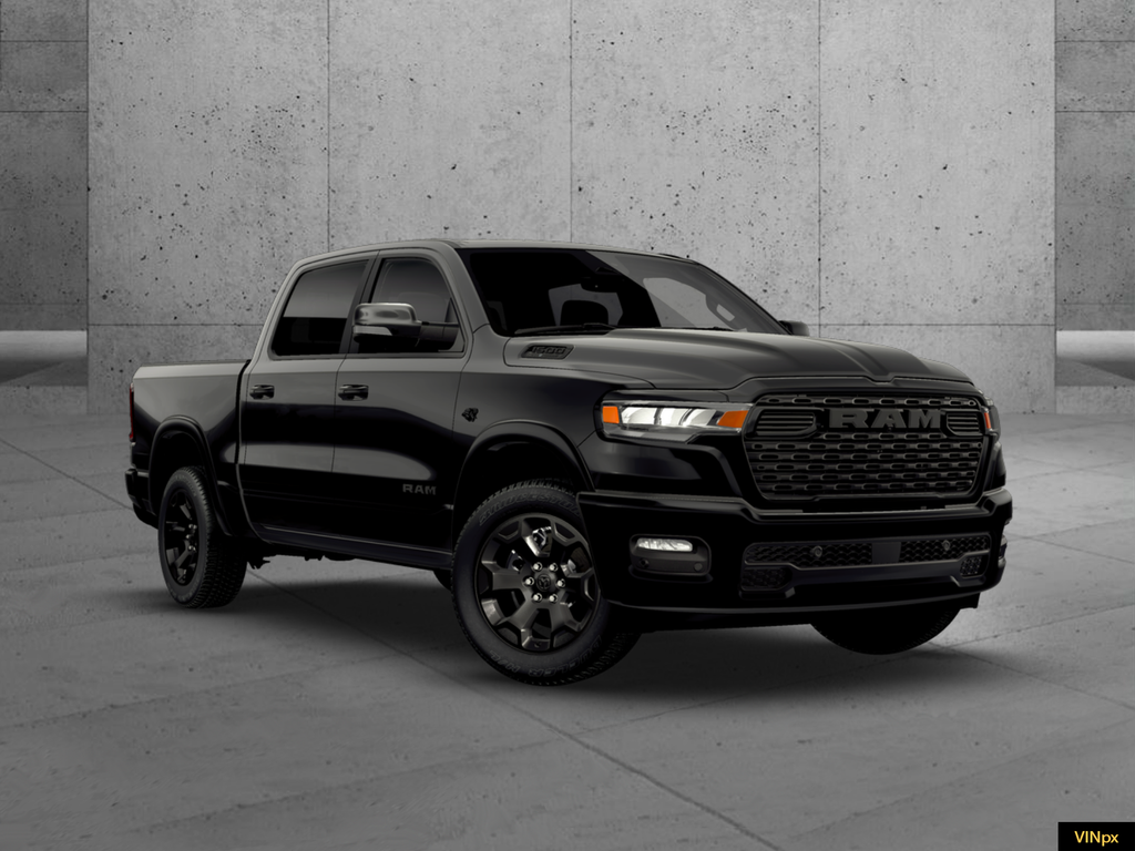 New 2026 Diamond Black Crystal Pearl-Coat Exterior Paint RAM Big Horn/Lone Star image 7