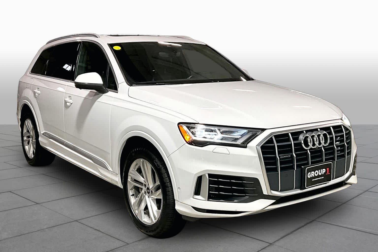 Used 2021 Glacier White Metallic Audi Premium Plus image 3