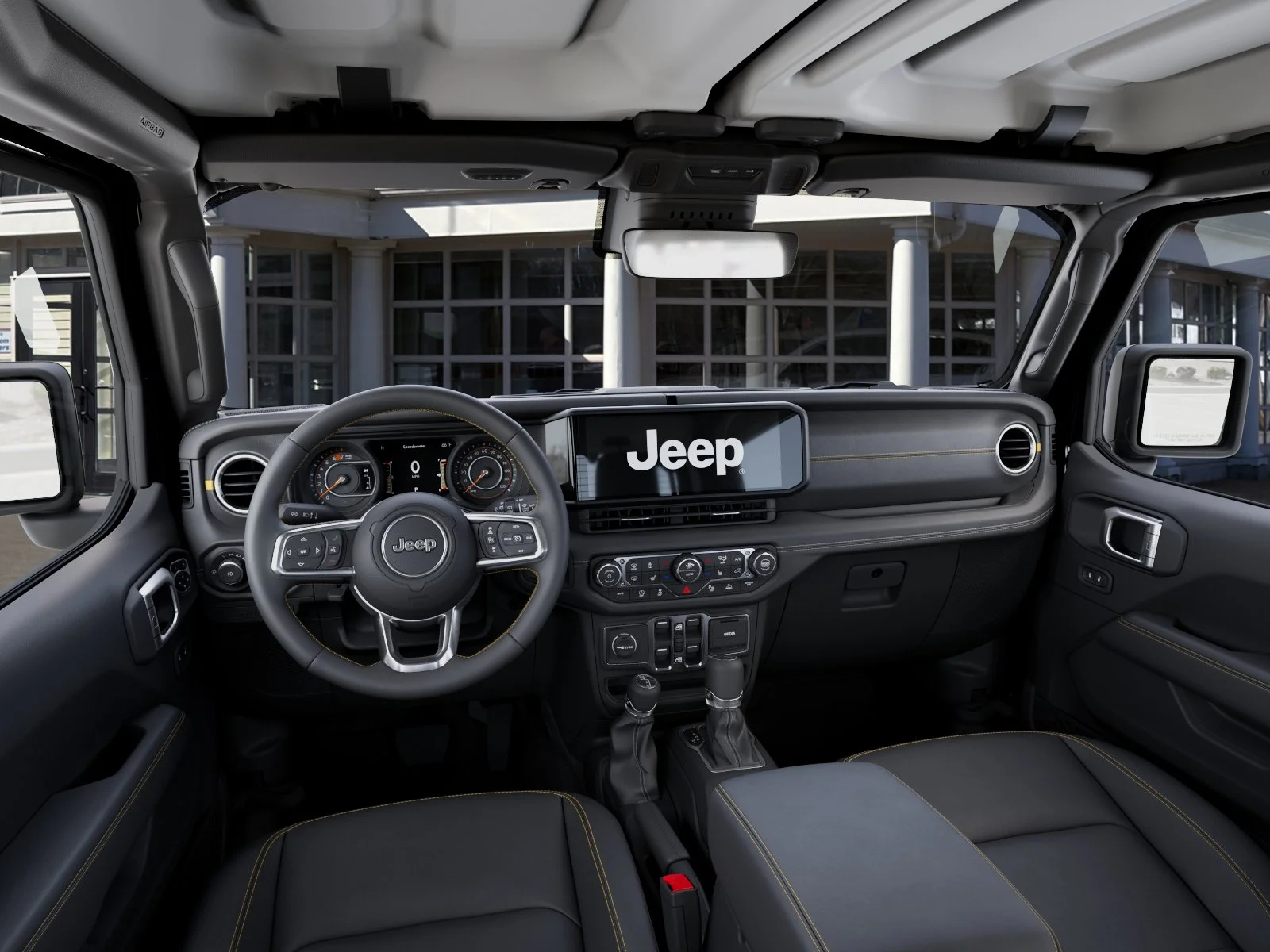 New 2026 Black Clear-Coat Exterior Paint Jeep 4-Door Sahara 4x4 image 40