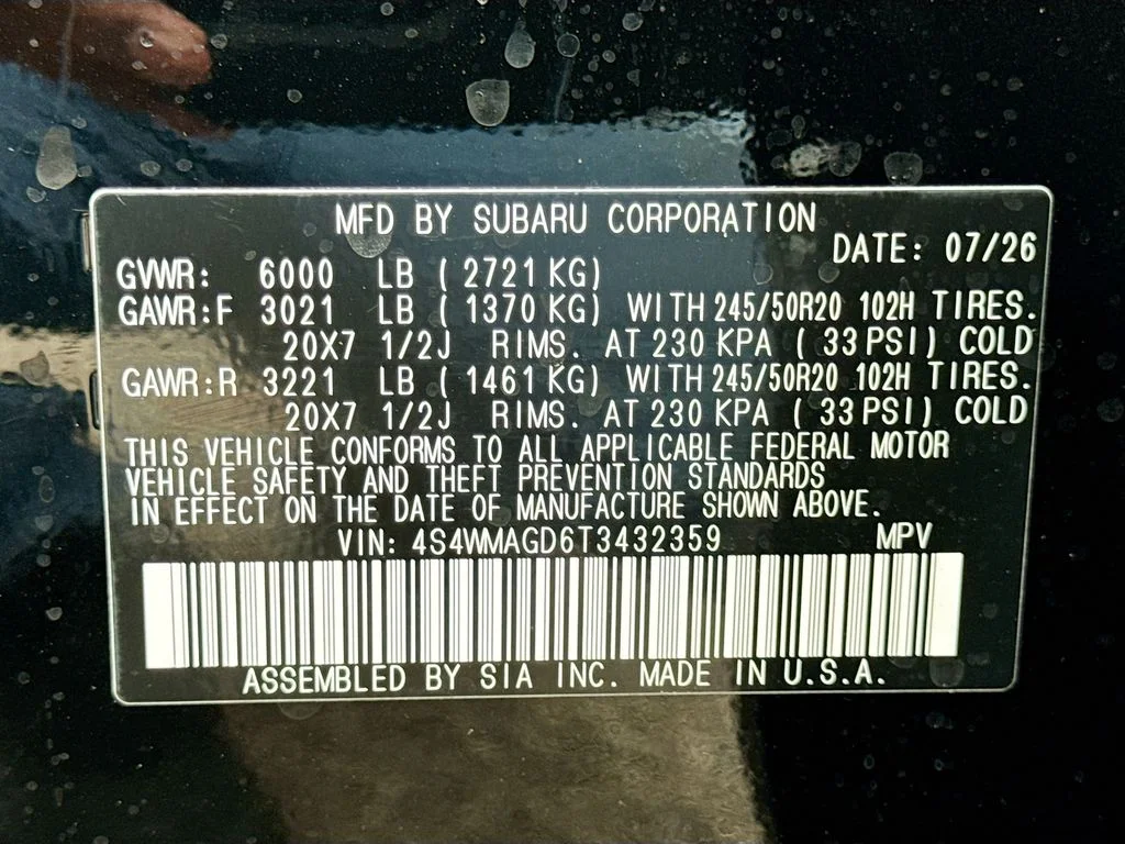 New 2026 Black Subaru Limited image 44