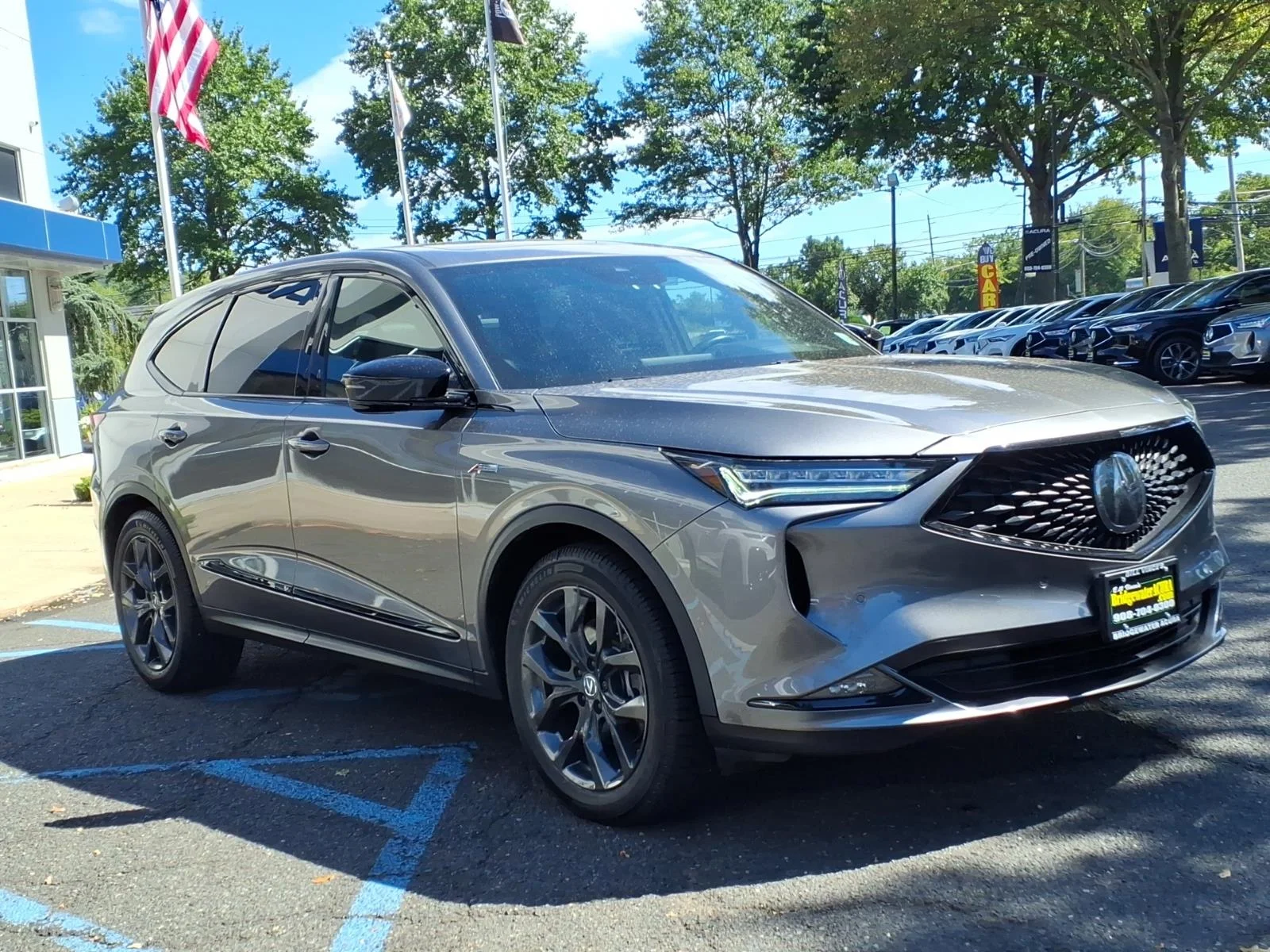 Used 2023 Liquid Carbon Metallic Acura SH-AWD with A-Spec Package image 3