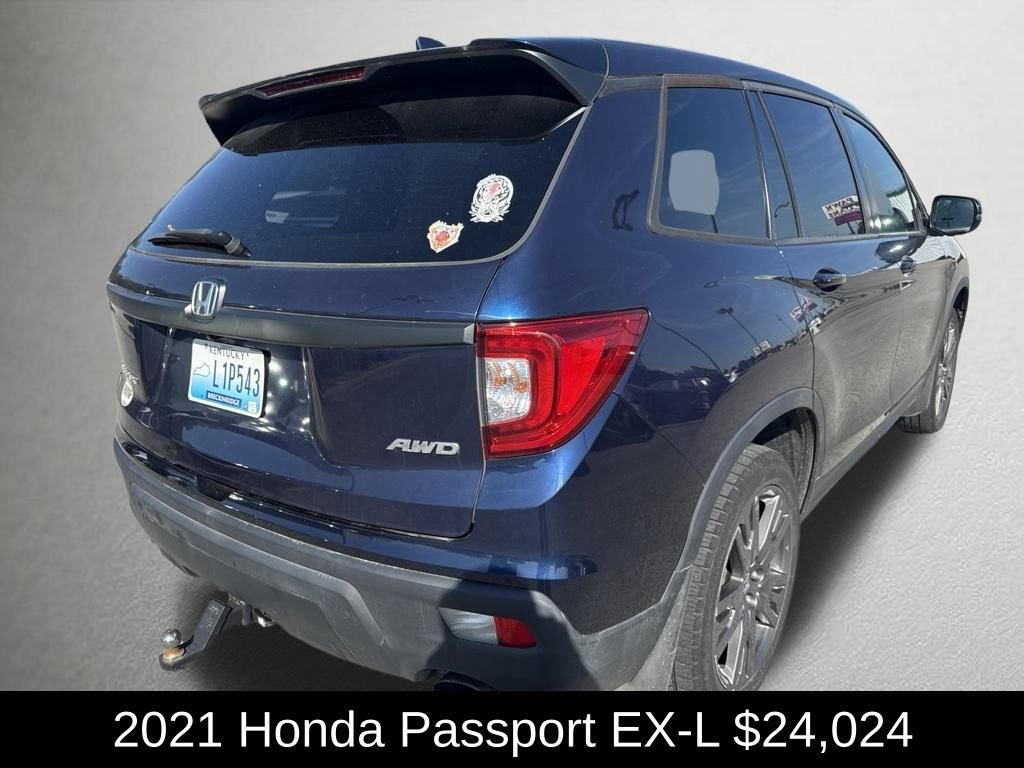 Used 2021 Obsidian Blue Pearl Honda EX-L image 3