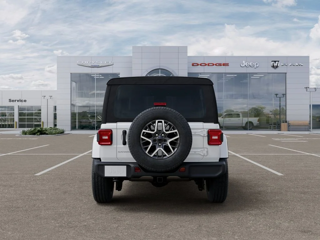 New 2026 Bright White Clear-Coat Exterior Paint Jeep Sahara image 8