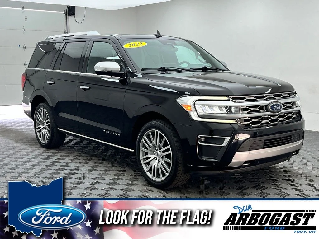 Used 2022 Black Ford Platinum image 1