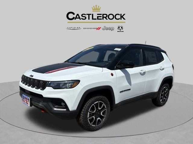 New 2026 Bright White Clear-Coat Exterior Paint Jeep Trailhawk image 1