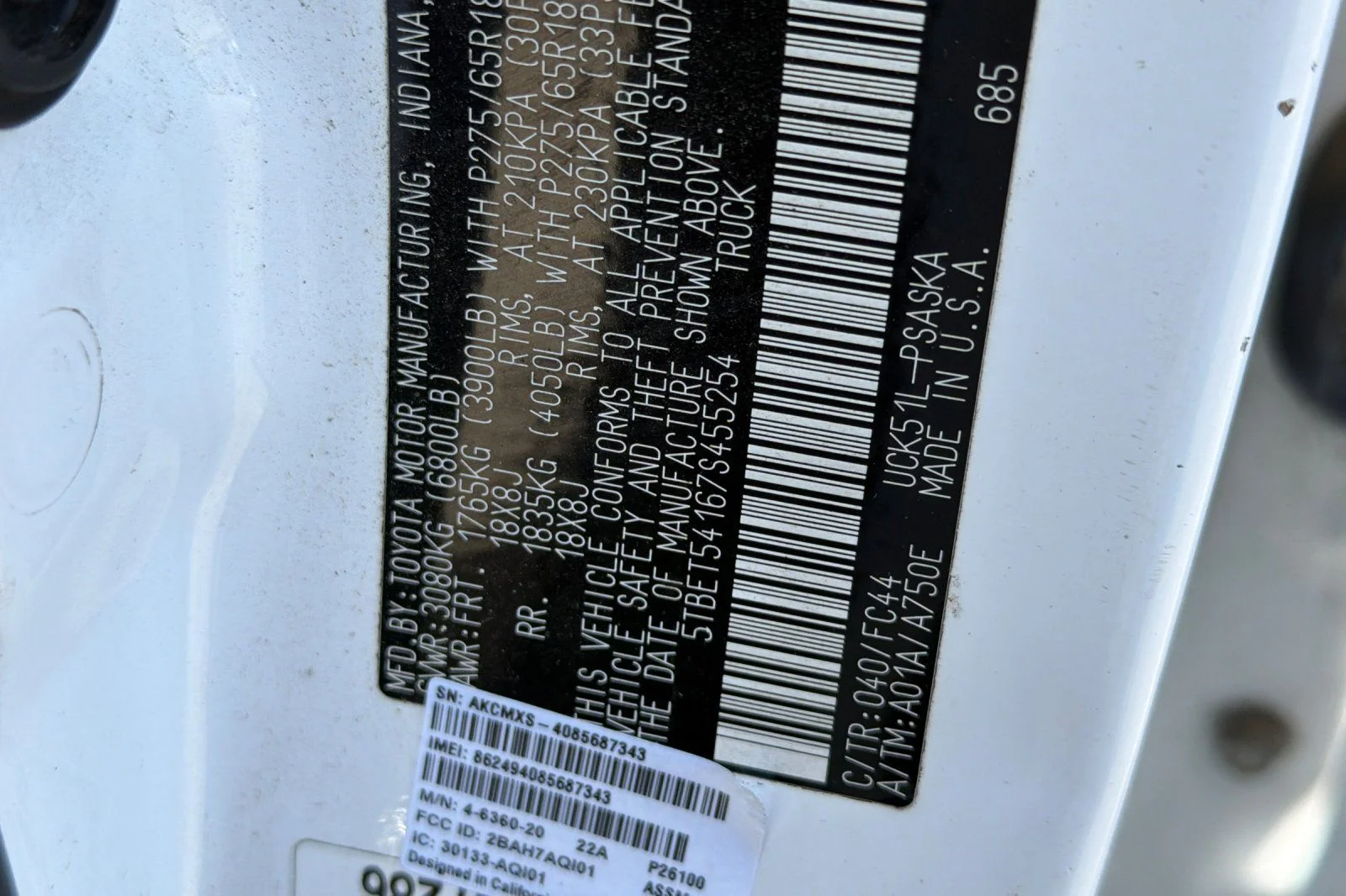 Used 2007 White Toyota SR5 image 26