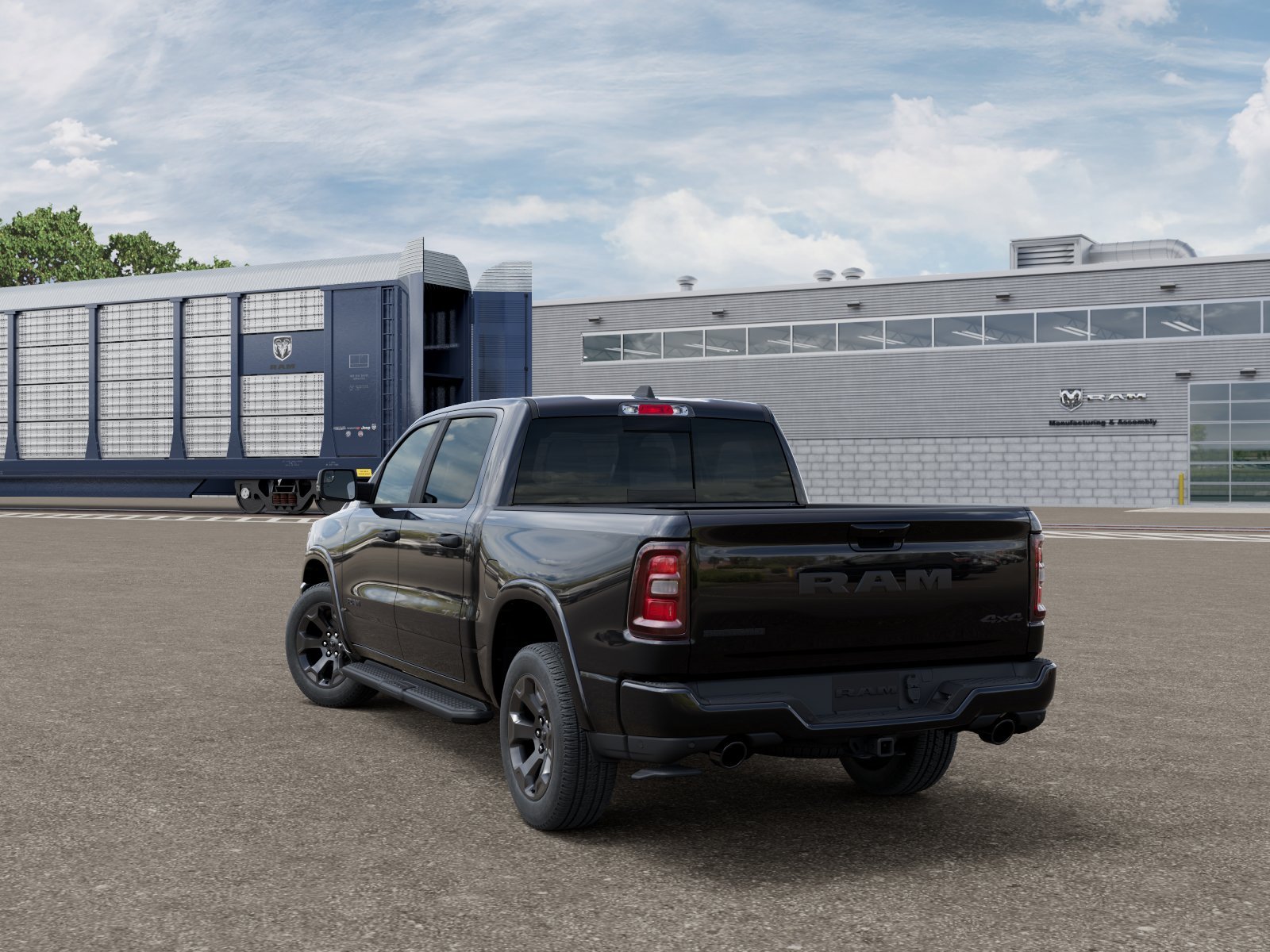 New 2026 Diamond Black Crystal Pearl-Coat Exterior Paint RAM BIG HORN image 3
