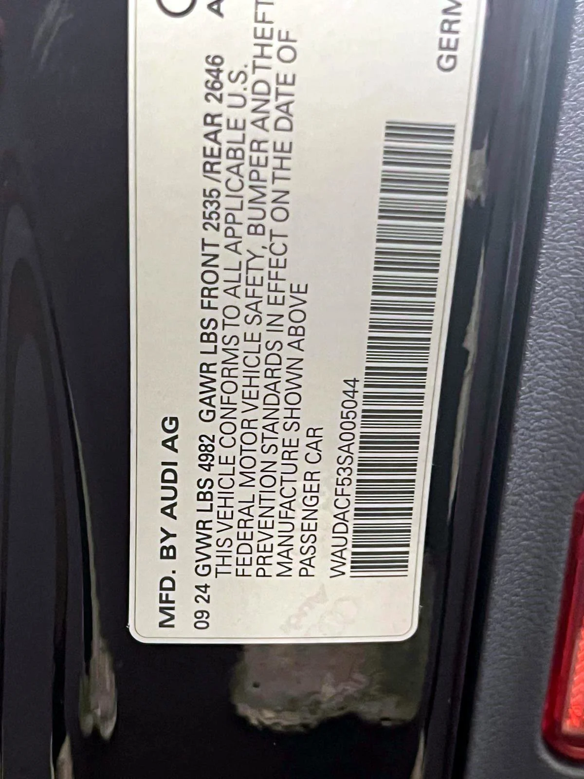 Used 2025 Black Audi S line Premium image 19