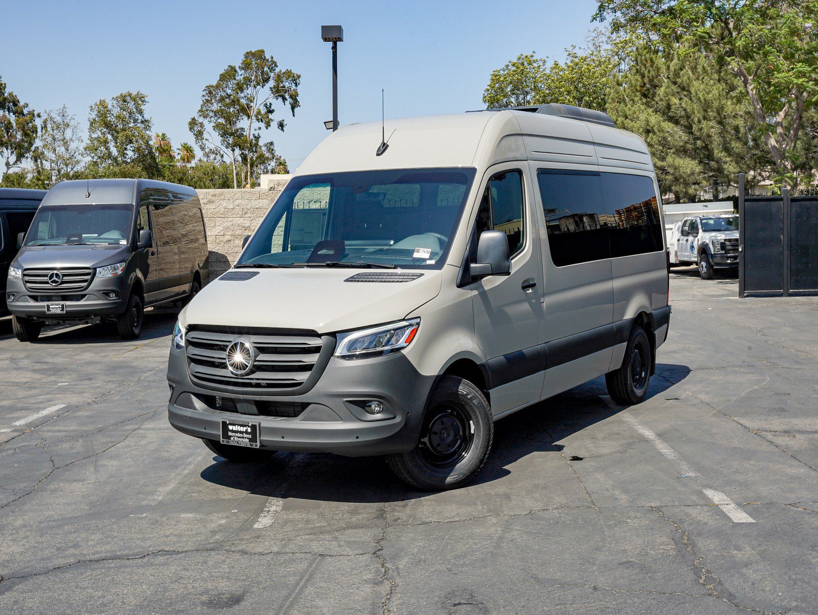New 2025 Stone Gray Mercedes-Benz 2500 High Roof I4 Diesel HO 144 RWD image 1