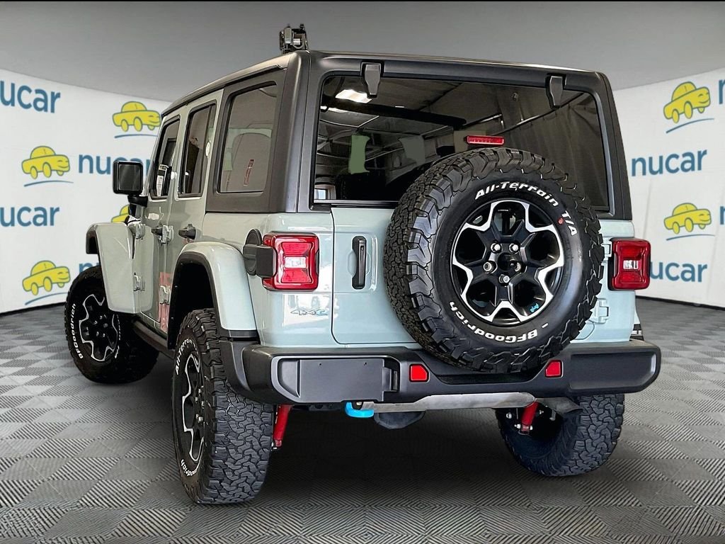 Used 2023 Gray Jeep Rubicon 4xe image 4