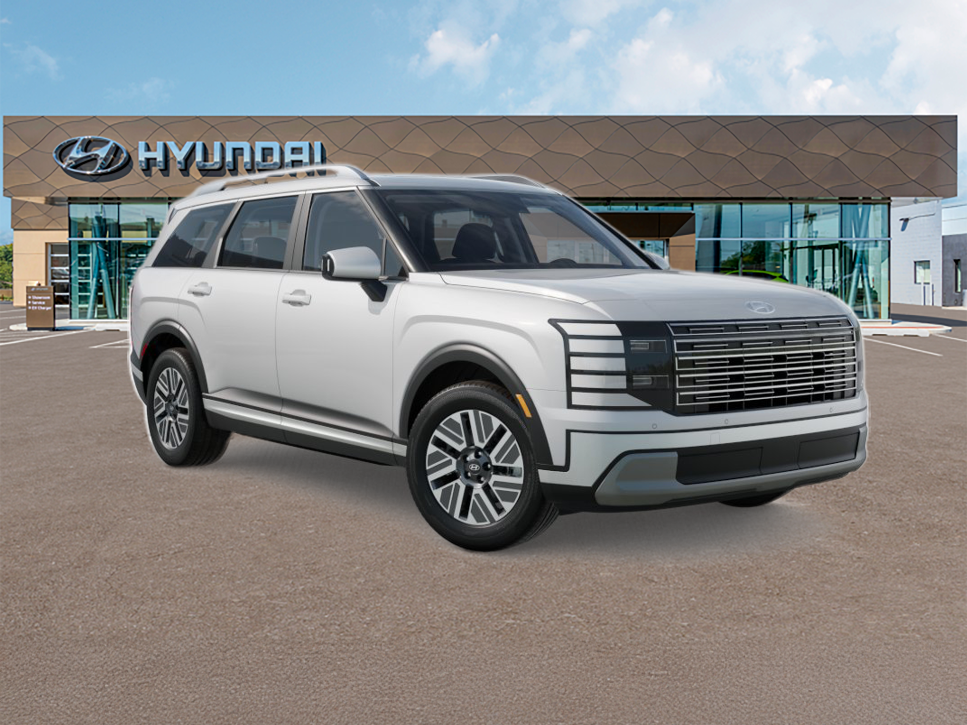 New 2026 Creamy White Pearl Hyundai Blue SEL 8P image 7