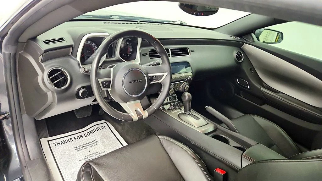 Used 2010 Cyber Gray Metallic Chevrolet 2dr Coupe 2SS w/ RS Package & Black Stripe Package image 13