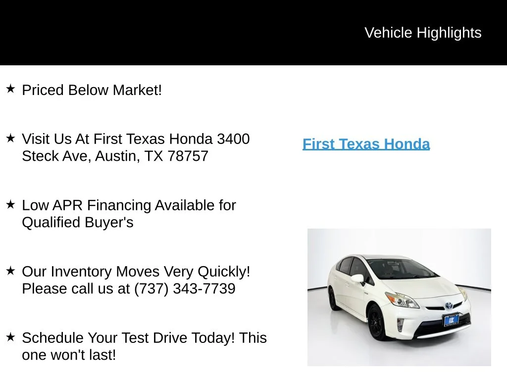 Used 2015 Blizzard Pearl Toyota Two image 9