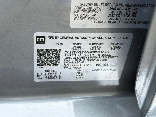 New 2026 Sterling Metallic GMC SLT image 25