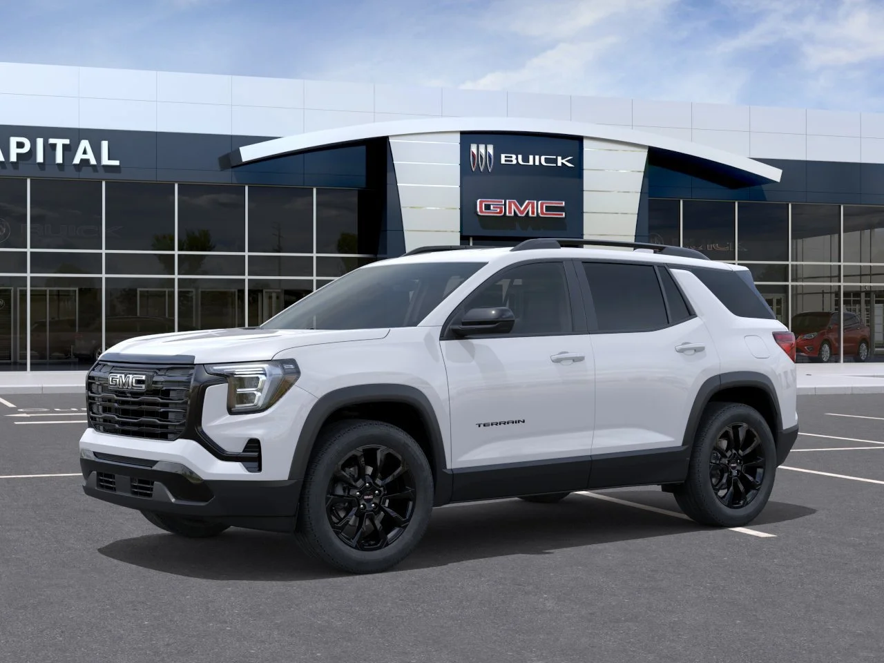 New 2027 Summit White GMC AWD Elevation image 3