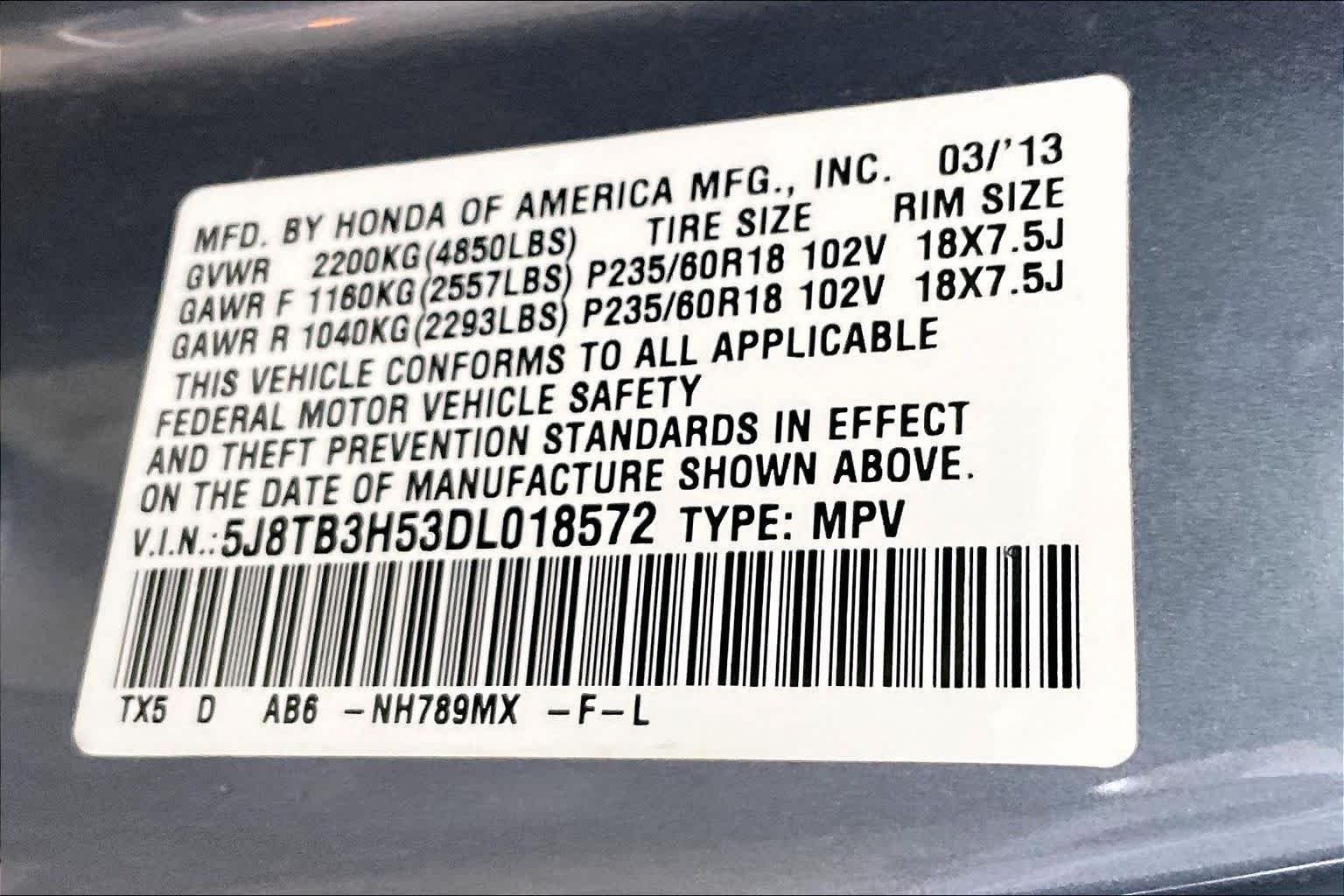 Used 2013 Forged Silver Metallic Acura Tech Pkg image 27