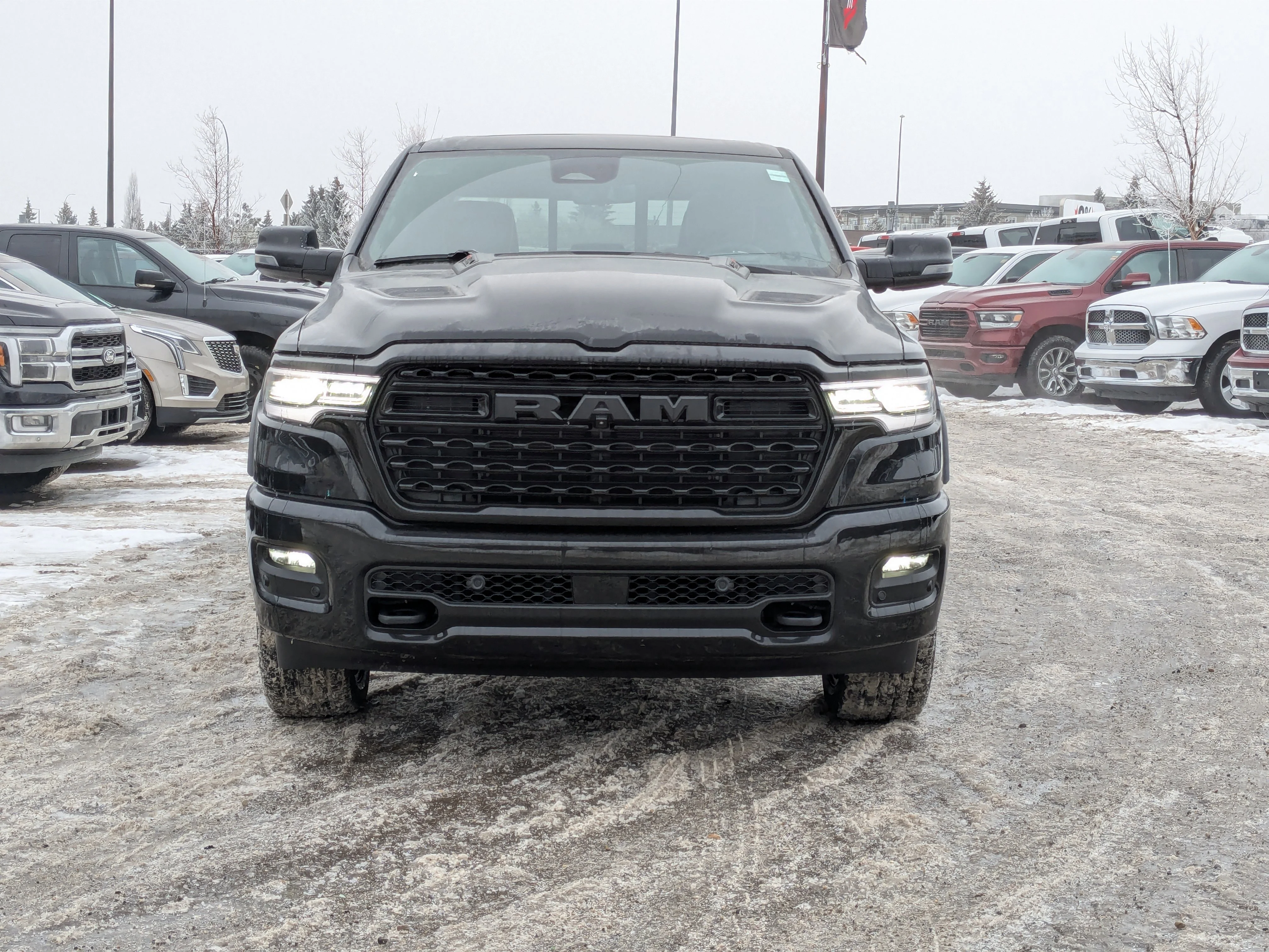New 2026 Black RAM Limited - - Night Ed - Pano Sunroof - Hurricane HO Turbo - 14.4 Screen - Head-Up Display & More! image 3