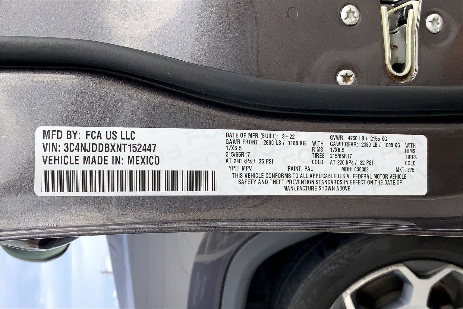 Used 2022 Granite Crystal Metallic Clearcoat Jeep Trailhawk image 33