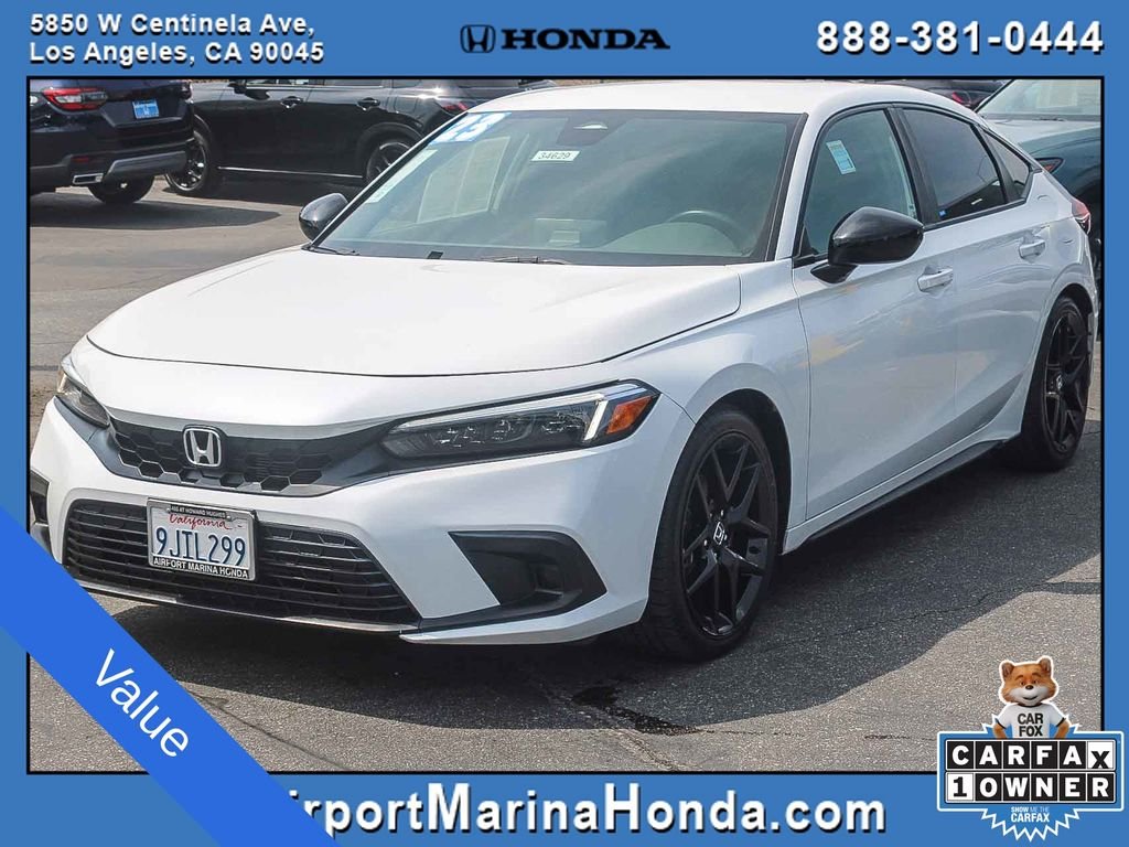 Used 2023 Platinum White Pearl Honda Sport image 5