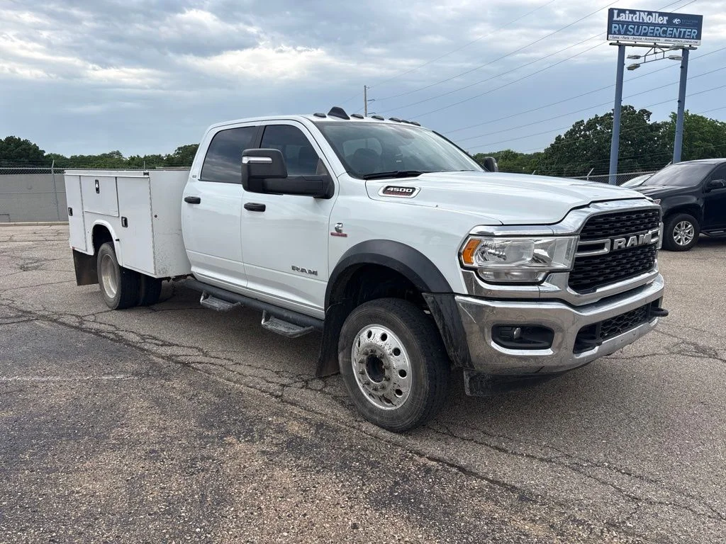 Used 2023 Bright White Clearcoat Ram SLT image 1
