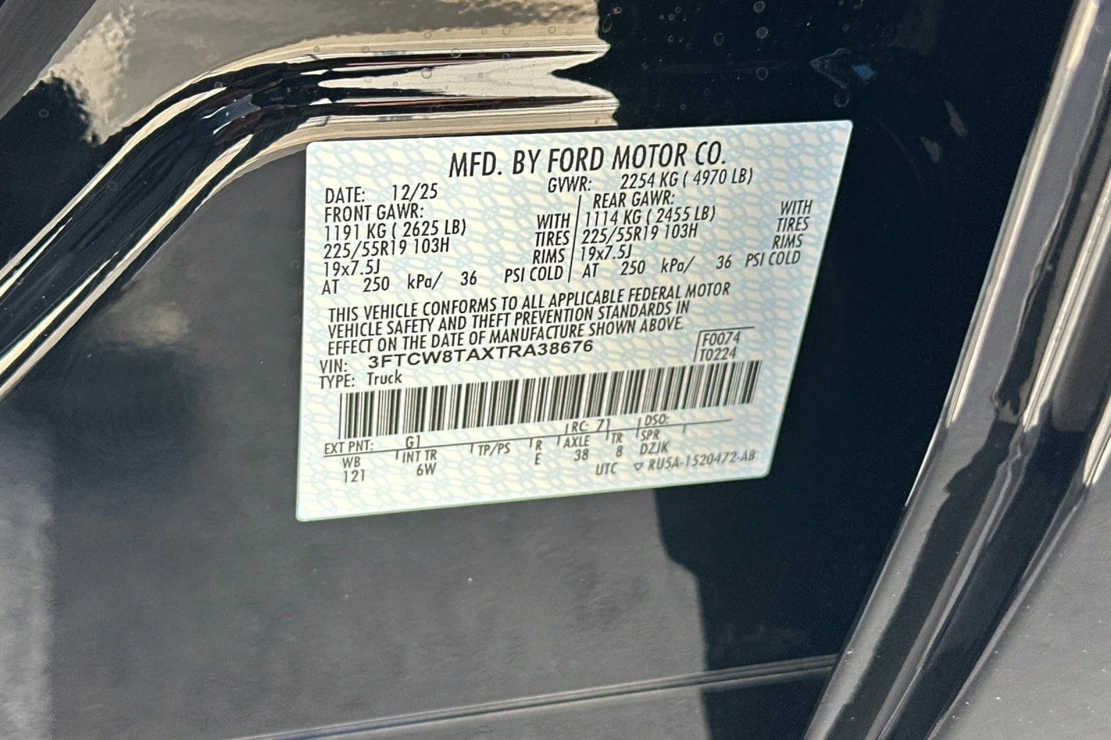 New 2026 Shadow Black Ford Maverick Lobo™ image 25