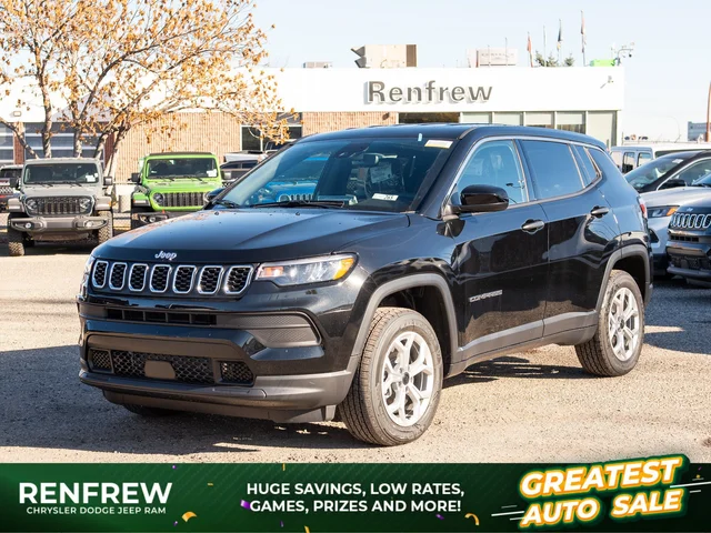 2026 Jeep Compass Sport* 4x4, Turbo, Heated Seats, Active Lane Management System
