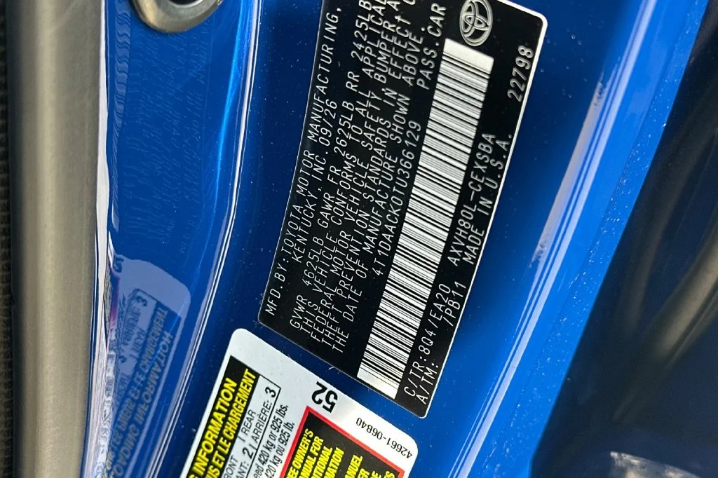 New 2026 Reservoir Blue Toyota  SE image 32