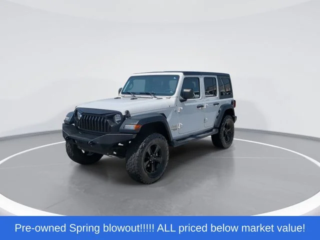 Used 2018 White Jeep Unlimited Sport S image 4