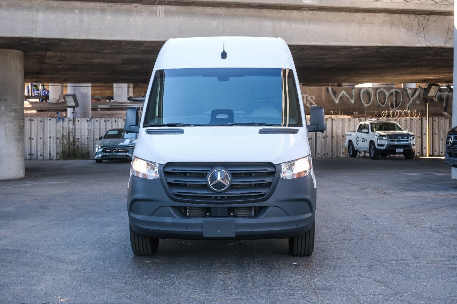 New 2025 Arctic White Mercedes-Benz Cargo 170 WB High Roof RWD Electric Motor image 2